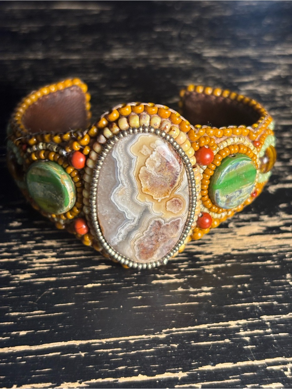 Sue Horine Sedona Beaded Cuff Bracelet